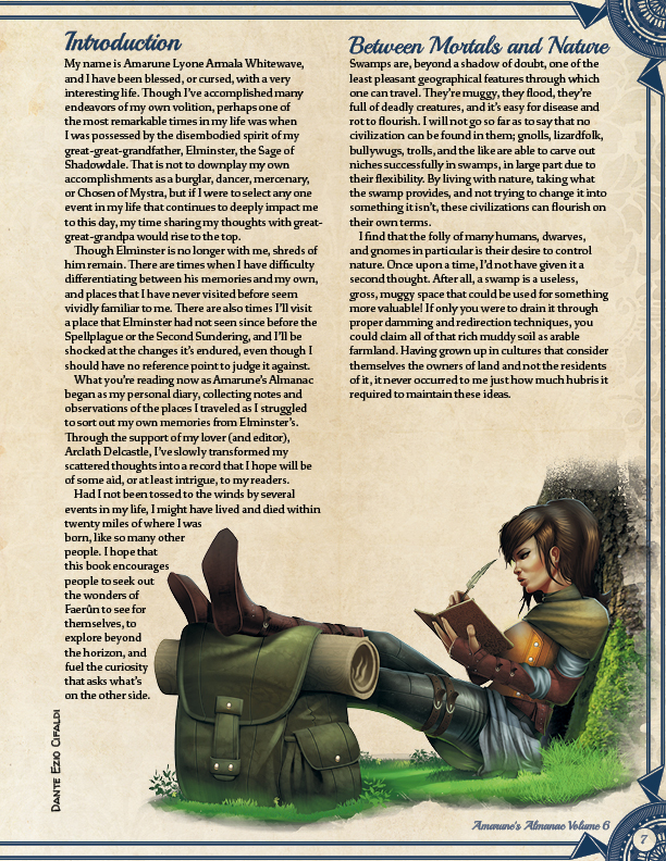 Amarune's Almanac Swamps of the Realms Page 7