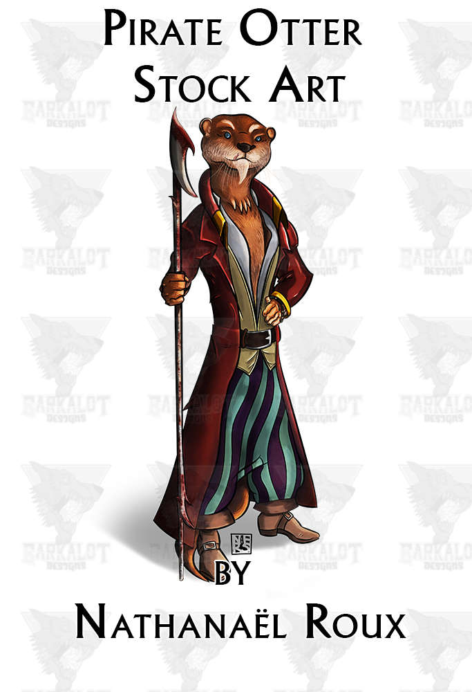 Pirate Otter Stock Art